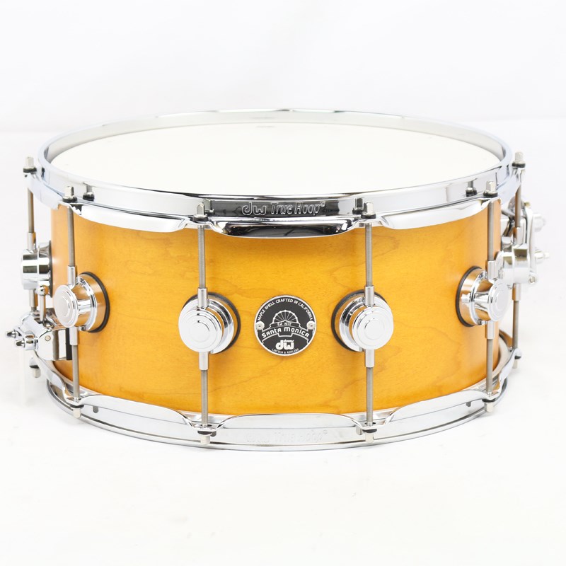 dw Collector's Santa Monica Snare Drum 14×6.5 - Amber Satinの画像